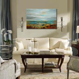 Modern Landscape Canvas Wall Art Marine Layer Silvia Vassileva Paintings Handmade High Quality