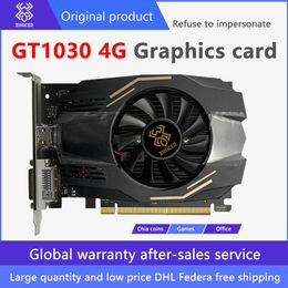 GTX1030 4G DDR4 Full-new large-capacity unique gaming graphics card PUBG chicken office desktop audio and video independentChia co231w