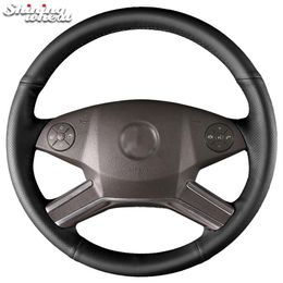 Genuine Leather Car Steering Wheel Cover for Mercedes Benz M-Class 2009-2011 R-Class GL-Class 2010-2012 ML W164308l