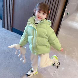 Down Coat Girls Fall Winter Green Thermal Hoodie Clothing For Kids Clothes Baby Wear Blouse Sportswear Fashion Outerwear 8 9