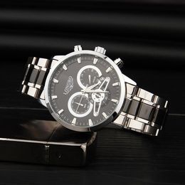 LONGBO Top Brand Luxury Men Watches Full Steel Band Waterproof Date Week Quartz Watch Men Casual Wristwatch Relogio Masculino342t