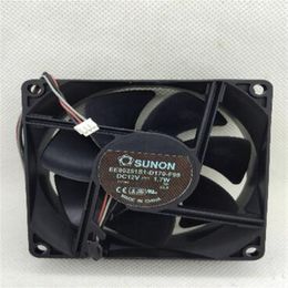 SUNON EE80251S1-D170-F99 80 80 25 1 7W EP6127 12V 3 line projector cooling fan214Y
