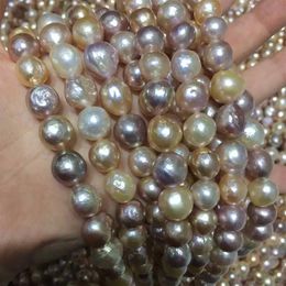 12x13mm baroque Mixcolor irregular loose pearl beads strands Edison 16 inch for Jewellery making260S