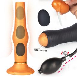 Anal Toys Silicone anus Ovipositor air flow pushing vagina anus egg buttock plug stimulating Prostate massage adult sex Anus sex toy 230720