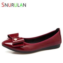 Dress Shoes Fashion Shoes Woman Flats Spring Autumn Female Ballet Shoes Pointed Toe Solid Red Beige Casual Flat Loafer Shoes Large L230721