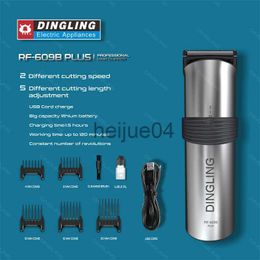 Clippers Trimmers DingLing RF609B PLUS Hair Clipper Electric Hair Trimmer Men Full Metal Housing Hair Cutting hine x0728