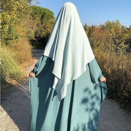 Ethnic Clothing Ramadan Dubai Abayas For Muslim Woman Solid Muslim Khimar Wrap Turkish Abayas Dresses For Women Casual Islam Clothing 230721