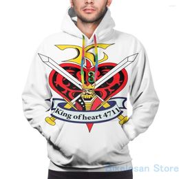 Men's Hoodies Mens Sweatshirt For Women Funny G Gundam King Of Hearts Print Casual Hoodie Streatwear