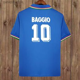 Fans Tops Tees 1982 1994 R. BAGGIO MALDINI Retro Soccer Jerseys 2006 BARESI ANCELOTTI CANNAVARO MAGLIA PIRLO Home Football Shirt Short Sleeve Uniforms T230720