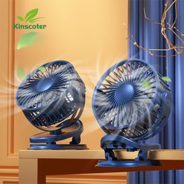 Other Home Garden Kinscoter Mini USB Fan Rechargeable Battery with Timer Strong Wind 3 Speed Desktop Portable Quiet Office Camping Outdoor 230721