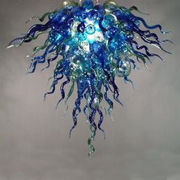 Hand-Kronleuchter, Beleuchtung, 32 x 32 cm, türkischer Stil, Art-Deco-Stil, mundgeblasenes Glas, moderne Deckenlampen246n