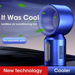 tower fan usb rechargeable bladeless fan 5 speed adjust desk summer cooling table fan for baby quiet fan cooler air conditioner