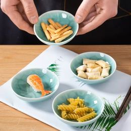 Herb Spice Tools 4 PCS Sauce Seasoning Dish Gravy Boats Small Bowl Porcelain Dinnerware Tableware Lilies Decor Dishwasher and Microwave Safe 230720