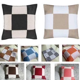 Wool Pillow Case Covers Decorative Square Shell Soft Cushion Cover For Sofa Couch Bed Chair Bedroom Car Throw Home Decor Plush Sho325A
