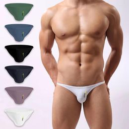 Underpants ADANNU Modal Men's U Convex Briefs Internet Celebrity Style Comfortable Elastic Triangle Bikini Youth Tide Panties
