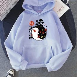 Men's Hoodies Unisex Kawaii Genshin Impact Women Harajuku Aesthetic Clothes Sweatshirts Cute Hu Tao Anime Printed Hoodie Streetwear