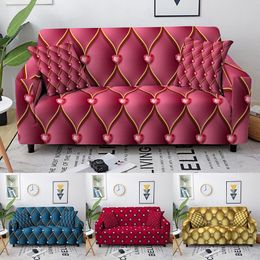 Chair Covers Geometric elastic sofa cover for living room sofa cover stretch section sliding furniture cover home decoration protector 230720