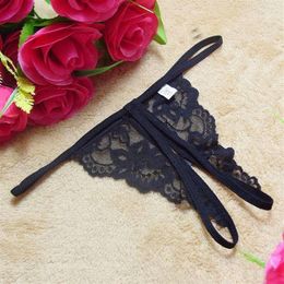 sexy lace thong women panties 2021 erotic open crotch crotchless brief underwear g-string thong bows female t pants230H