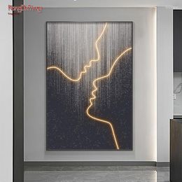 Wall Lamp Modern Art Abstract Interior Painting Led Suitable For Background Living Room Corridor Home Decor Fixed