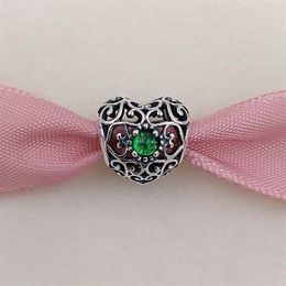 Andy Jewel May Signature Heart Birthstone Charm 925 Sterling Silver Beads Fits European Pandora Style Jewellery Bracelets 791784NRG 296B