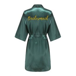 H Womens Wedding Bride Bridesmaid Robes Dressing Gown Sexy Bathrobe Night Shirts Short Sleepwear Women Flower Kimono Plus Size 230720