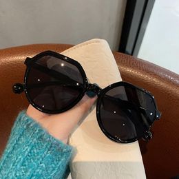 Sunglasses 2023 Fashion Square Ladies Design Large Frame Thick Edge Outdoor Sun Glasses Unisex Uv400