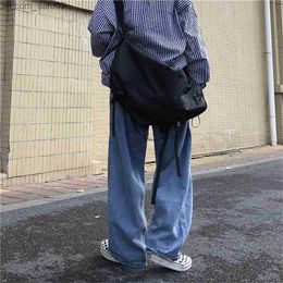 Men's Pants Men's jeans wide leg Denim pants loose straight pocket men's jeans street clothes skateboard pants S-5XL neutral Trousers hip-hop casual Z230721