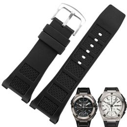 30MM Silicone Rubber Watch Band Strap for IWC Watch Ingenieur Family IWC500501279Z