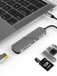 Expansion Boards Accessories USB C Hub Docking Station Aluminium Alloy Type C to USB30 4K HDMI SD PD TF for Macbook Pro HP DELL Surface Lenovo Samsung J230721