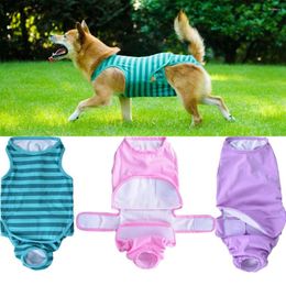 Dog Apparel Pet Clothes Jumpsuit High Elastic Breathable Recovery Physiological Jumpsuits Sterilization Prevent Lick Vest