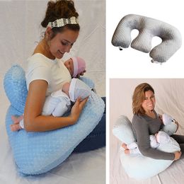 Pillows Baby Pillow Multifunctional Nursing Pillow For Breastfeeding Twin Anti-spitting Feeding Waist Cushion Mom Pregnancy Pillow 230720