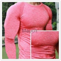 Men's T-Shirts Men Qui Dry Fitness Tees Outdoor Sport Running Climbing Long Sleeves Tights Bodybuilding Tops Gym Train Compression Tshirt J230721