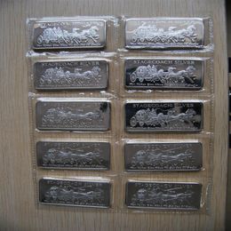 1 Oz American Silver Bar Series - Prospector Trademark Towne Prospector APMEX Johnson Matthey Engelhard Silver Bars Vacuum Sealed 266U