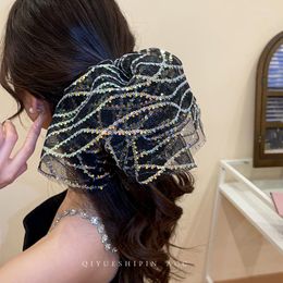 Hair Clips KAITIN Oversized Sequin Jewellery Women 2023 Temperament Korea Fashion Head Rope Tie Sweet Cute Hairwear