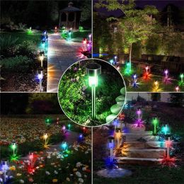 LED Solar Lights Sun Lawn Lamp Stainless Garden Outdoor Waterproof Corridor Lamp Outdoor Garden Solar Powered Colored Solar Lamps solar power lights with battery