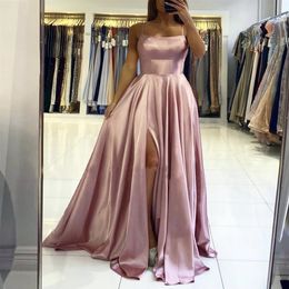 Burgundy Bridesmaid Dresses Backless Candy Color Long Beach Wedding Party Guest Dress Formal Gowns Evening Birthday Graduation Poc290h