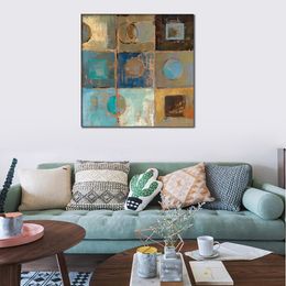 Modern Hand Painted Abstract Canvas Art Pass Way Iii Oil Painting Home Decor for Bedroom