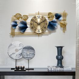 Wall Clocks 3D Big Size Clock Modern Design Silent Chinese Style Creative Aesthetic Living Room Reloj Pared Home Decor