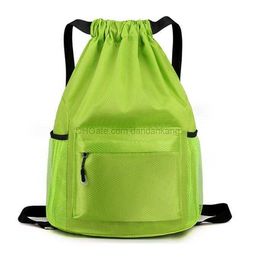 fashion design drawstring backpack bag outdoor sports gym storage pouch bags waterproof student shouler packs large capacity casual teenagers school book bag