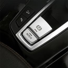 AUTO H Electronic Handbrake Buttons P File Sequins Decoration Cover Trim For BMW X5 E70 F15 X6 E71 F16 Car Styling Interior262f