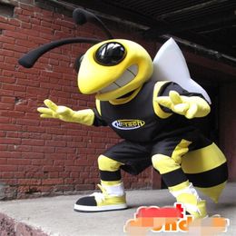 La dimensione adulta del costume della mascotte delle api del calabrone su ordinazione aggiunge il MARCHIO 269Y