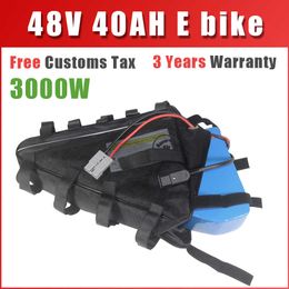 Ebike Triangle Bag Battery 48V 40AH For 48V 500W 1000W 2000W 3000W Electric bicycle