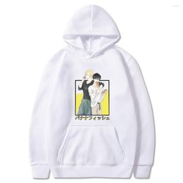 Men's Hoodies Banana Fish Anime Hoodie Classic Manga Print Hooded Men/women Harajuku Pullovers Sweatshirt