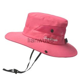 Caps Hats Summer Hat For Child Fisherman Sunscreen Sun Breathable Mountaineering Cap x0810