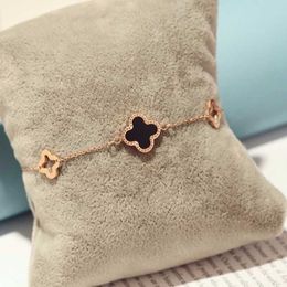 Non fading ins Bracelet female student Korean version simple girlfriends couple titanium steel plated rose gold bracelet