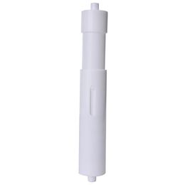 Toilet Paper Holders White Plastic Replacement Roll Holder Roller Insert Spindle Spring249w