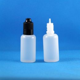 100 Sets Lot 30ml PE Plastic Dropper Bottles Tamper Evident Child Double Proof Caps Long Thin Needle Tips e Vapour Cig Liquid 30 mL279S
