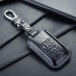 FOB leather key fob case cover for Auto volvo key case shell key holders wallet bags keychain accessories for volvo cars280k