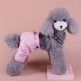 Dog Apparel Winter Warm Puppy Medium Pant Fashion Pet Overalls For Small Dogs Chihuahua Maltese Rompers Pijama Perro Mascotas Costume