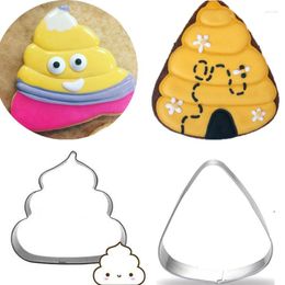 Baking Moulds 1pcs Patisserie Reposteria Cartoon Poo Moldes Metal Cookie Cutter Fondant Cake Decor Tool Biscuit Mould Pastry Shop Cupcake